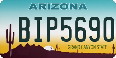 AZ license plate BIP5690