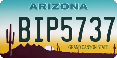 AZ license plate BIP5737