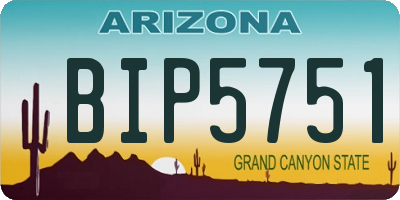 AZ license plate BIP5751