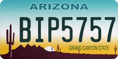 AZ license plate BIP5757