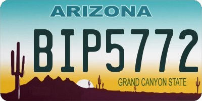 AZ license plate BIP5772