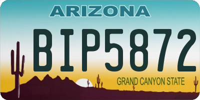 AZ license plate BIP5872