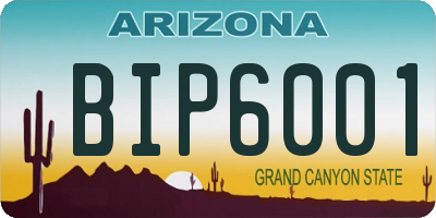 AZ license plate BIP6001