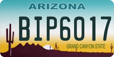 AZ license plate BIP6017