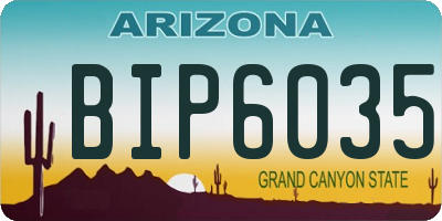 AZ license plate BIP6035