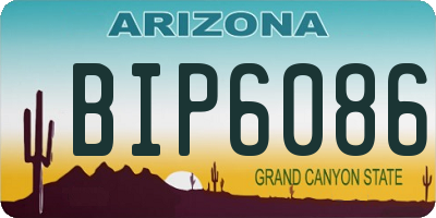 AZ license plate BIP6086