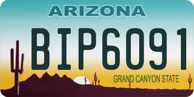 AZ license plate BIP6091