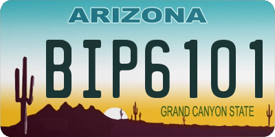 AZ license plate BIP6101