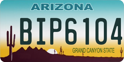 AZ license plate BIP6104