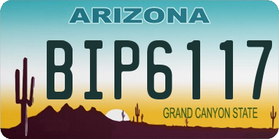 AZ license plate BIP6117