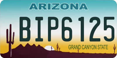 AZ license plate BIP6125