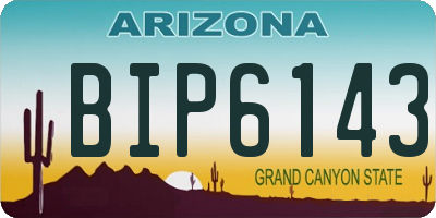 AZ license plate BIP6143