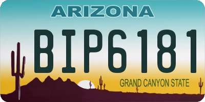 AZ license plate BIP6181