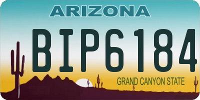 AZ license plate BIP6184