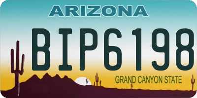 AZ license plate BIP6198