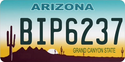 AZ license plate BIP6237