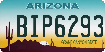 AZ license plate BIP6293