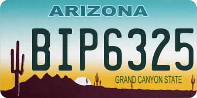 AZ license plate BIP6325