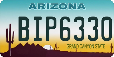AZ license plate BIP6330