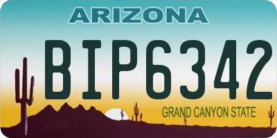 AZ license plate BIP6342