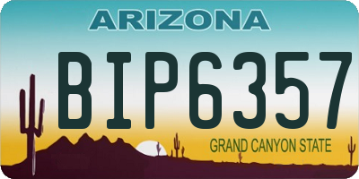 AZ license plate BIP6357