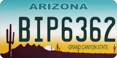 AZ license plate BIP6362