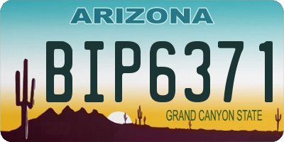 AZ license plate BIP6371