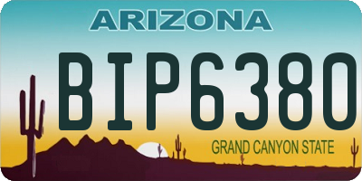 AZ license plate BIP6380