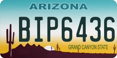 AZ license plate BIP6436