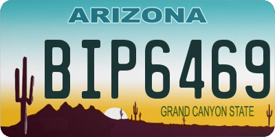 AZ license plate BIP6469