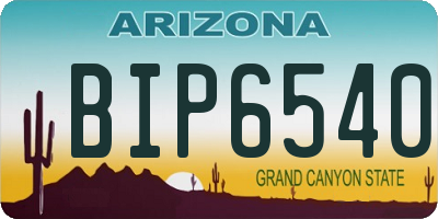 AZ license plate BIP6540