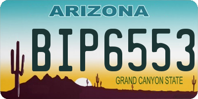 AZ license plate BIP6553