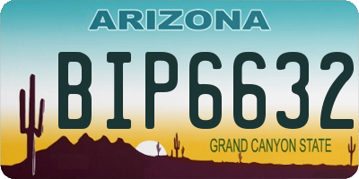 AZ license plate BIP6632