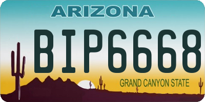 AZ license plate BIP6668