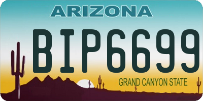 AZ license plate BIP6699