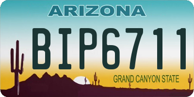 AZ license plate BIP6711