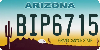 AZ license plate BIP6715