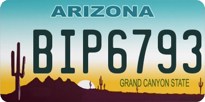 AZ license plate BIP6793