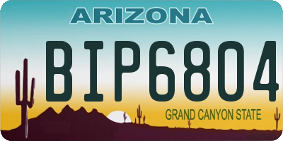 AZ license plate BIP6804