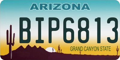 AZ license plate BIP6813