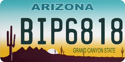 AZ license plate BIP6818