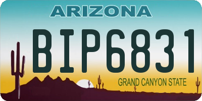 AZ license plate BIP6831
