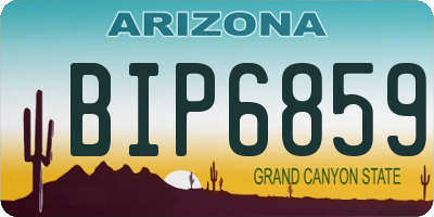 AZ license plate BIP6859