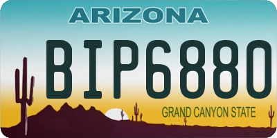 AZ license plate BIP6880
