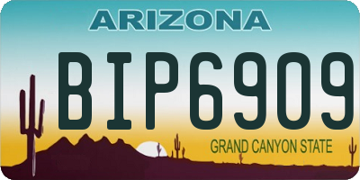 AZ license plate BIP6909