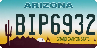 AZ license plate BIP6932