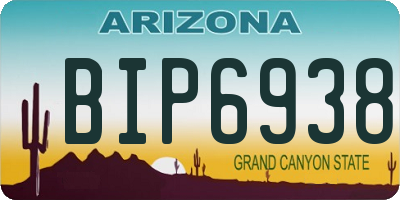 AZ license plate BIP6938