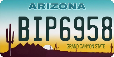 AZ license plate BIP6958