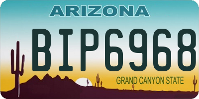 AZ license plate BIP6968