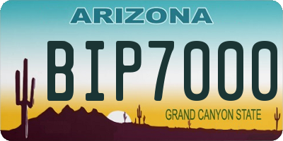 AZ license plate BIP7000